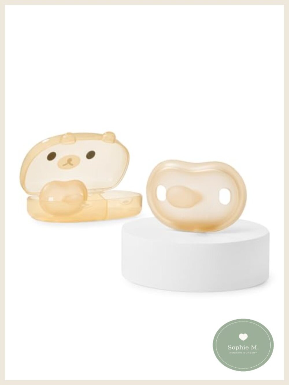Silicone Pacifiers Ultra-Light Orthodontic Flat Nipple BPA-Free 2 Pack
